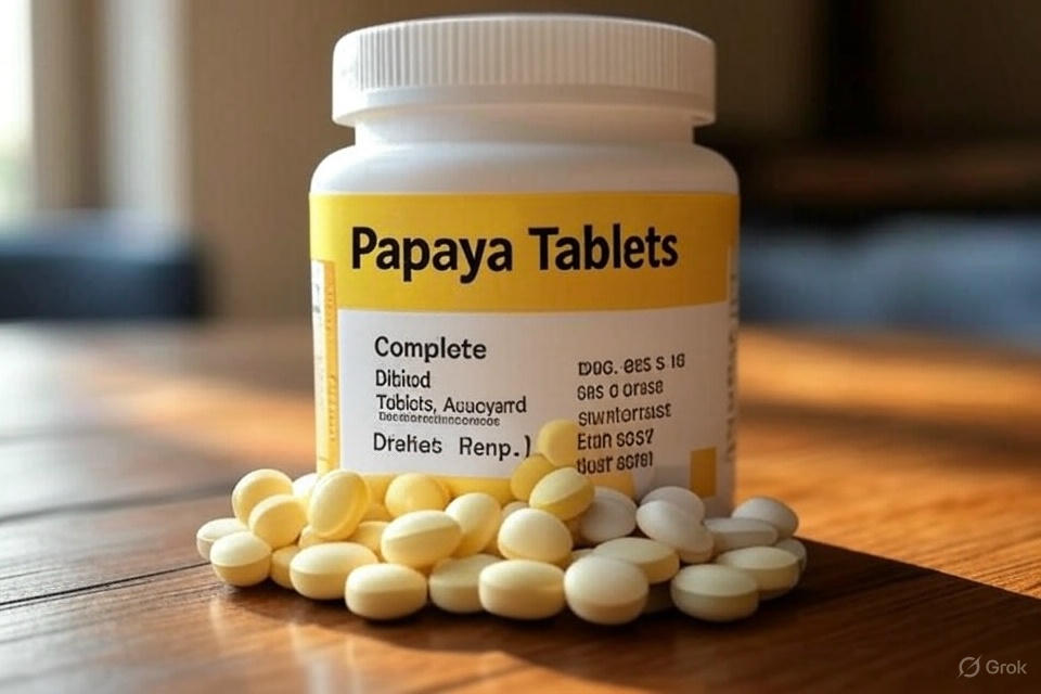 قرص پاپایا خالص (Papaya Enzyme Tablets)